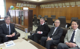 オックスフォード大学フリート教授が農学部長を表敬訪問