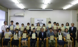 平成２７年度　農学部学業奨励賞等授与式