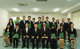 平成２９年度香川大学大学院農学研究科日本の食の安全留学生特別コース修了式