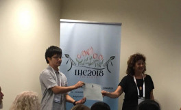 第３０回国際園芸会議の第15シンポジウムOrnamental Horticulture Colour Your World 最優秀口頭発表賞