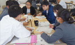 農学部留学生と高校生が異文化理解のグループワークを実施