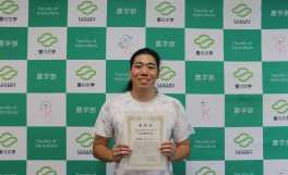 四国昆虫研究会２０２５年度大会における学生最優秀発表賞受賞！！