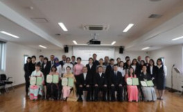 平成３０年度香川大学大学院農学研究科日本の食の安全特別コース修了式