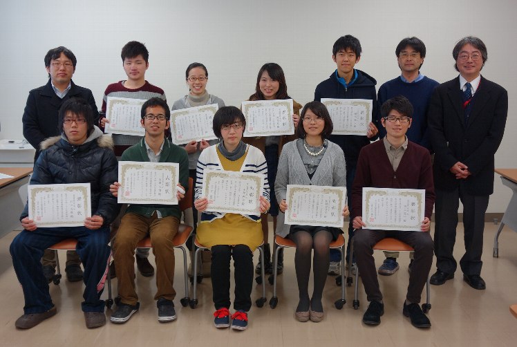 平成26年度農学部分館ベストユーザー表彰式記念撮影